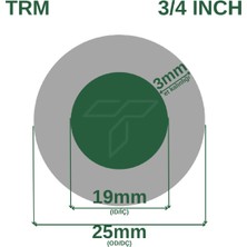 Çelik Termo Alçak Basınçlı Su Hortumu Tırtıklı 100 Metre 3/4 Inch İç Çap: 19 mm
