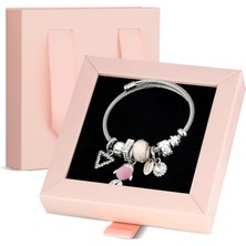 Forentina Balık Figürlü Charm Bileklik-Özel Pembe Kutusunda Hediye Set PS3476