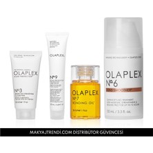 OLAPLEX Less Frizz, More Shine Kit - Elektriklenmeyi Azaltan & Parlaklığı Artıran & Bağ Güçlendiren Saç Bakım Seti