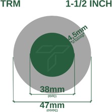 Çelik Termo Alçak Basınçlı Su Hortumu Tırtıklı 50 Metre 1 1/2 Inch İç Çap: 38 mm