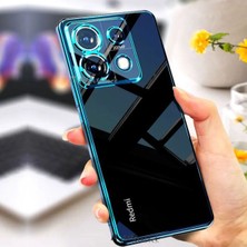 M.tk moveteck Xiaomi Redmi Note 13 Pro 4g Kılıf Tam Kamera Korumalı Metalik Parlak Renkli Kenar Yumuşak Esnek Silikon