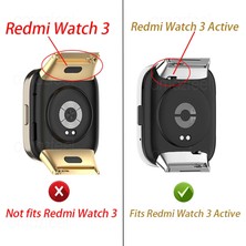 Aqua Aksesuar Xiaomi Redmi Wacth 3 Active Uyumlu Kordon Bire Bir Tokalı Metal Hasır Örgü Kayış Aa+++