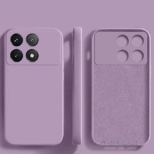 MTK Moveteck Xiaomi Poco X6 Pro Kılıf Lansman Kamera Korumalı Içi Kadife Yumuşak Renkli Silikon Mat Hisli Süet