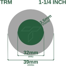 Çelik Termo Alçak Basınçlı Su Hortumu Tırtıklı 50 Metre 1 1/4 Inch İç Çap: 32 mm