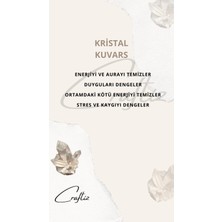 Craftiz Piramit Kristal Kuvars Taşı Masaüstü Aksesuarı