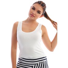 Edelle Bisiklet Yaka Atlet M Beden Ekru