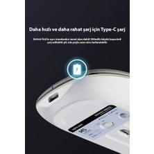 Polham 2.4g Şarj Edilebilir Süper Sessiz Ultra Ince Mouse, Şık Işıklı, Metal Silindirli Mouse