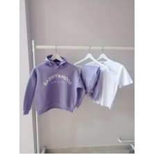 Dennis Denise Kışlık Pamuklu Oversize Unisex Çocuk Eşofman Takımı Sweatshirt Pantolon