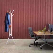 adore mobilya Handy Mate Maximo Çok Kollu Metal Askılık-Beyaz 43X179X43 cm