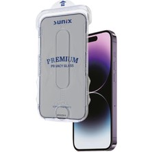 Sunix Iphone 15 Pro Ile Uyumlu Kolay Uygulama Aparatlı Premium Hayalet Ekran Koruyucu Cam