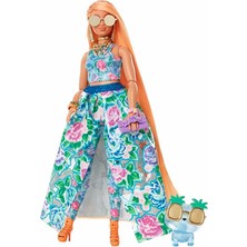 Barbie Extra Fancy Çiçekli Kostümlü Bebek HHN14