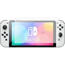 Engo Nintendo Switch OLED 7 Inç Mat Ekran Koruyucu Oyun Konsolu Şeffaf