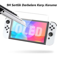 Engo Nintendo Switch OLED 7 Inç Mat Ekran Koruyucu Oyun Konsolu Şeffaf