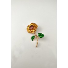 Ay Çiçeği Broş (En:3cm Boy:6cm)