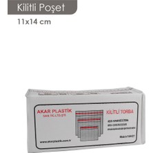 Akar Plastik Akatplastik  11X14KİLİTLİ Poşet (1000 Adet)