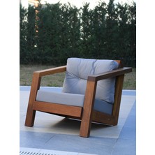 Attaleia Furniture ADEN AHŞAP TEKLİ KOLTUK