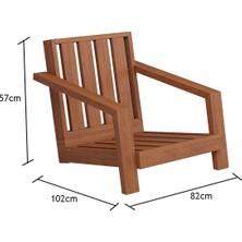 Attaleia Furniture ADEN AHŞAP TEKLİ KOLTUK