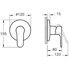 Artema Root Square Temassız Çift Su Girişli Elektrikli Lavabo Bataryası A47128