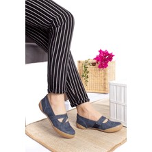 Konfores 899 Kadın Anatomik Günlük Ayakkabı - Lacivert - 40