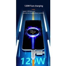 Sanal Stores Type-C Type-C Type-C Lightning USB Type-C USB Lightning 80W 6A Turbo Hızlı Şarj ve Data Kablosu