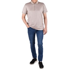 Raymons RYM-7620 Fermuarlı Polo Yaka Tişört/bej/l