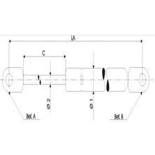 Ekim Bagaj Amortisör 611517 Safrane (92-96) 7700829825 7700829825 Gold