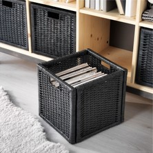 IKEA Sepet, Koyu Gri, 32X34X32 cm