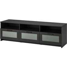 IKEA Tv Sehpası, Siyah, 180X53 cm