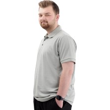ModeXL  Büyük Beden Erkek Tişört Polo Yaka Jakar U24337 Çağla