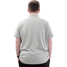 ModeXL  Büyük Beden Erkek Tişört Polo Yaka Jakar U24337 Çağla