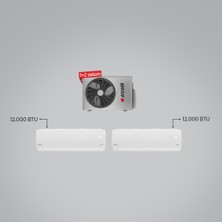 Arçelik A++ 12000 BTU + 12000 BTU İç Ünite (1 adet Dış Ünite = 2 adet İç Ünite) 16000 BTU 1+2 Multi Inverter Klima