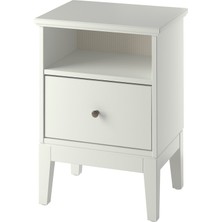 IKEA Komodin, Beyaz, 47X40 cm