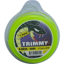 Trimmy Motorl Tırpan Misinası 3.5mm 40MT 6 Köşe Sarı Misina