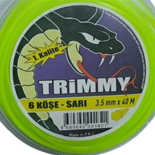 Trimmy Motorl Tırpan Misinası 3.5mm 40MT 6 Köşe Sarı Misina