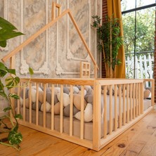 Oppipo Montessori Ahşap Karyola - Montessori Yatak - Montessori Karyola Opmont-16