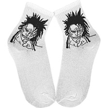 Bonapart Unisex My Hero Kenpachi Zaraki Anime Boy Kolej Çorap