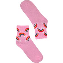 Bonapart Unisex Pink Over It Kolej Çorap