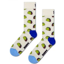 Happy Socks Ithal Özel Seri Unisex Taco  Sock Happy Socks Renkli Soket Çorap Dikişsiz