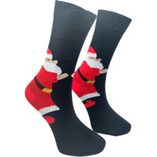 Bonapart Özel Koleksiyon Unisex Yılbaşı Noel Merry Christmas Happy Classic Soket Çorap