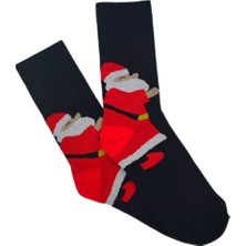 Bonapart Özel Koleksiyon Unisex Yılbaşı Noel Merry Christmas Happy Classic Soket Çorap