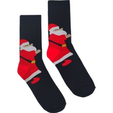 Bonapart Özel Koleksiyon Unisex Yılbaşı Noel Merry Christmas Happy Classic Soket Çorap