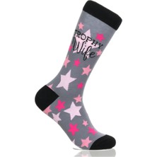 Happy Socks Ithal Özel Seri Unisex Trophy Wife Renkli Soket Çorap