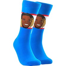 Happy Socks Ithal Özel Seri Unisex Major League Socks Vladimir Guerrero Jr. Renkli Soket Çorap