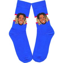 Happy Socks Ithal Özel Seri Unisex Major League Socks Vladimir Guerrero Jr. Renkli Soket Çorap