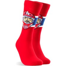 Happy Socks Ithal Özel Seri Unisex Major League Socks Patrick Roy Renkli Soket Çorap