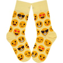 Happy Socks Ithal Özel Seri Unisex More Smiley Renkli Soket Çorap