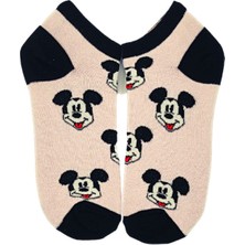 Bonapart Unisex Mickey Renkli Patik Çorap