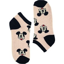 Bonapart Unisex Mickey Renkli Patik Çorap