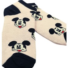 Bonapart Unisex Mickey Renkli Patik Çorap