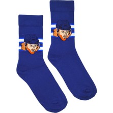 Happy Socks Ithal Özel Seri Unisex Major League Socks Kyle Connor Renkli Soket Çorap